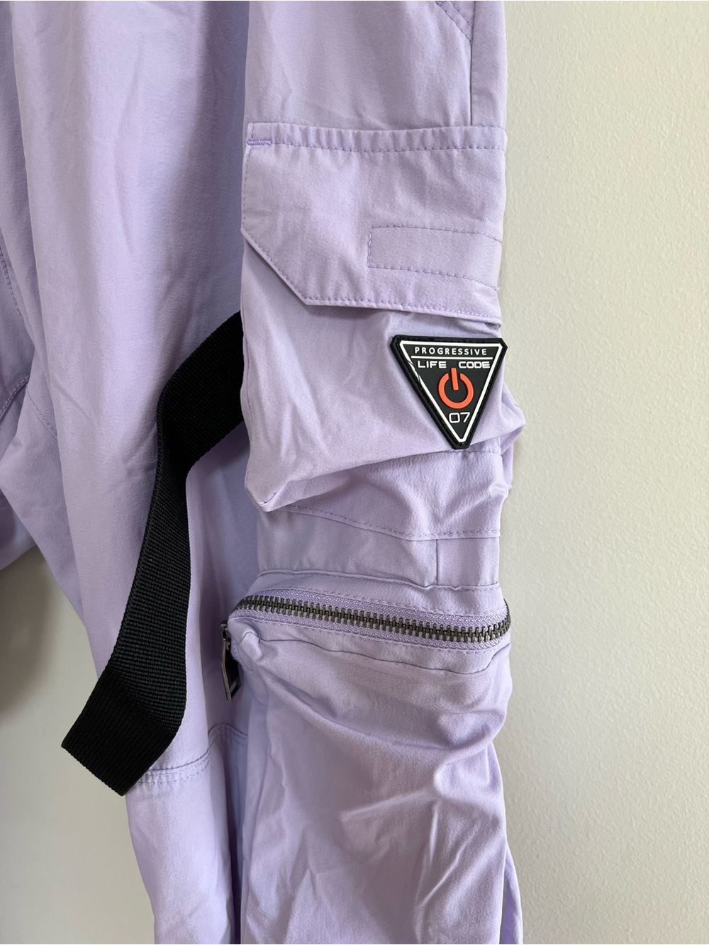 Life Code Progressive Cargo Pants w/ Straps, Lavender Light Purple, M - Picture 7 of 13
